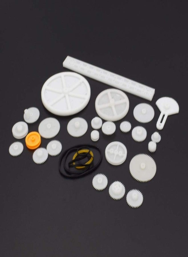 Robodo 34 kinds of rack and pinion gear bag toy model pulley plastic sharft worm gear reducer for robot diy kit - Image 2